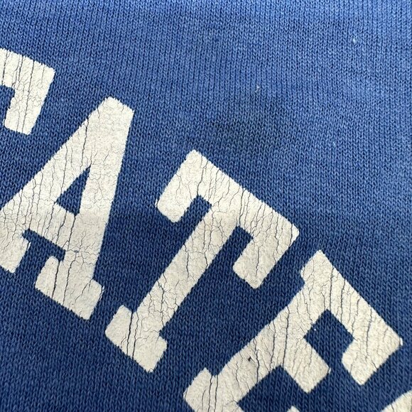 Vintage US Marine Corp T Shirt Large Velva Sheen USA Blue 80s Single Stitch READ - Picture 8 of 12